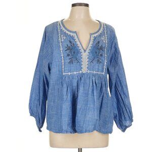 WORLD MARKET NWT embroidered 100% cotton peasant top | L/XL